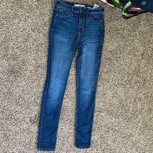 High rise super skinny jeans